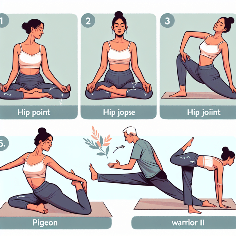 Simple Hip Joint Stretches through Yoga